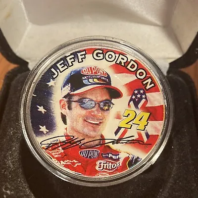 Vintage Rare Jeff Gordon 1oz One Ounce Fine Silver One Dollar Coin NASCAR • $50