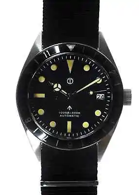 MWC Classic 1960s Pattern Auto Dual Time Zone Divers Watch -Retro Luminous Paint • £305