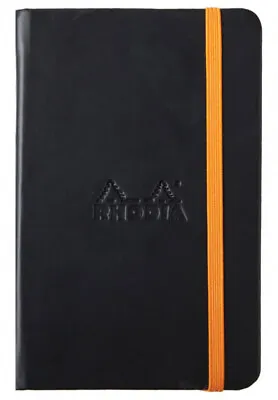 Rhodia Rhodiarama Lined Paper Notebook In Black - 3.5 X 5.5 - NEW - R118642 • $23.95