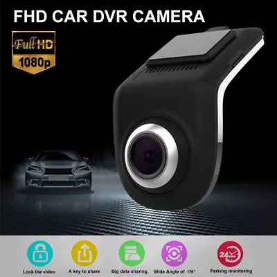 $37.99 • Buy HD 1080P WIFI Car Camera Dash Cam FHD Dual Lens DVR G-Sensor Video Recorder ADAS