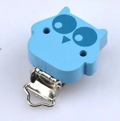 10pcs Baby Pacifier Clips Cat/owl/bear Wood Metal Holders Soother Clasps • $6.86