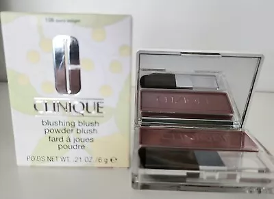 Clinique Blushing Blush Berry Delight #114 Powder Blush W/Brush 0.21oz Boxed NEW • $28