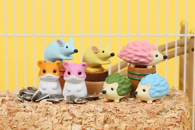 £91.92 • Buy Interesting Eraser Pastel Hamster Hedgehog 60 Piece Set Unique Product Toy Japan