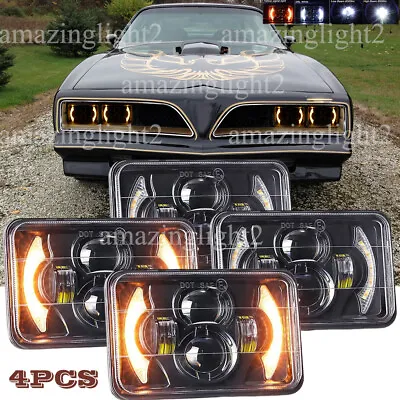 4pcs 4x6  LED Headlights Fit Pontiac Firebird Trans AM 1977 1978 1979 1980 1981 • $77.98