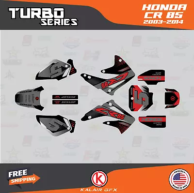 Graphics Kit For Honda CR 85 2003-2014 CR85 TURBO-Red-Shift • $65.99