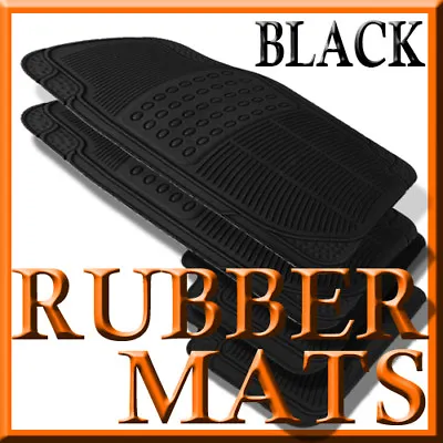 Fits Saab 9-3 ALL WEATHER BLACK RUBBER FLOOR MATS • $500