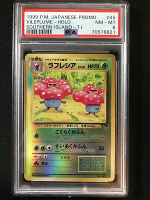 $22.19 • Buy 1999 Pokemon Japanese Promo Southern Islands Vileplume Holo Psa 8
