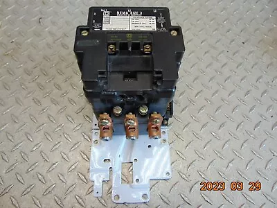 Square D 8536 Se01 Nema Size 3 Starter 50hp 600vac 120v Coil • $149