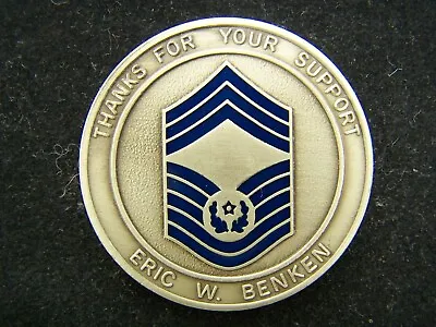 Chief Master Sergeant Of The Air Force CSMAF Eric W Benken Challenge Coin • $55