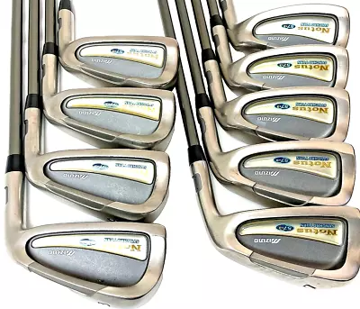 MIZUNO NOTUS 57+3 9PC R-flex IRONS SET GOLF CLUBS • $307.98