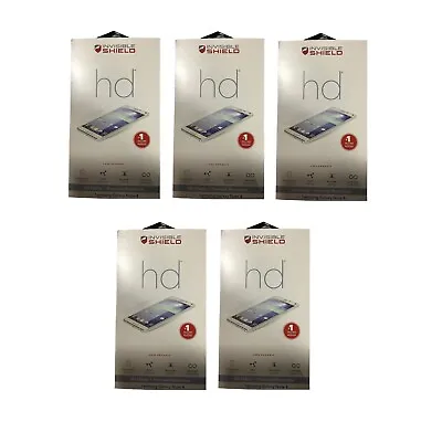 NEW 5-PACK Zagg Invisible Shield HD Samsung GALAXY NOTE 4 Screen Protector N910 • $9.49