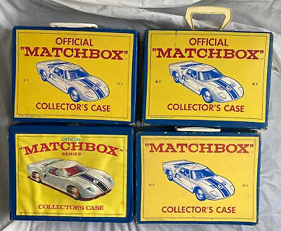 4-Vintage 19661968 Lesney Matchbox Series Collector's Carrying Cases W/1 Tag • $35