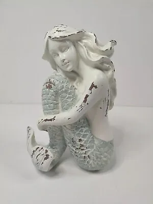 Architectural Salvage Mermaid Statue Ocean Lady Finely Detailed Nautical Figure • $31.46