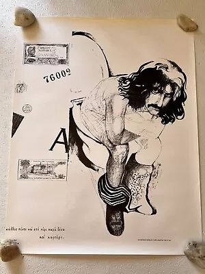 Phi Zappa Krappa 1970 Frank Zappa Vintage Toilet Poster International RARE • $95