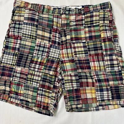 Polo Ralph Lauren Patchwork Shorts Mens 40 Plaid Classic Fit Madras • $29.33