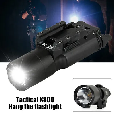 US  X300 500Lumens Flashlight LED Bright Torch Light Fit Pistol/Rifle • $38.58