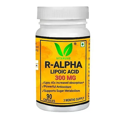 Alpha Lipoic Acid Pure R-Type ALA Blood Sugar Antioxidant & Liver Health 90 Ct • £23.93