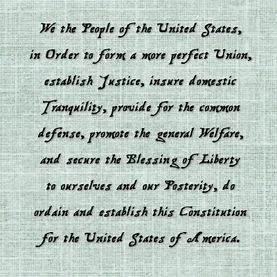 $8.20 • Buy Preamble Of US Constitution UNMOUNTED Rubber Stamp #29