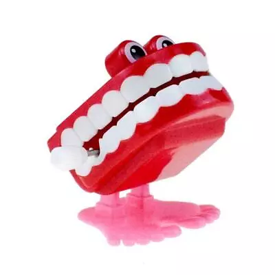 Wind Up Clockwork Toy Chattering Funny Walking Teeth Toys Hot Gift D3N1 • $4.13