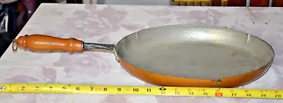 Vintage Stockli Netstal  Switzerland Copper Sauté Pan Fish  12” • $67.99