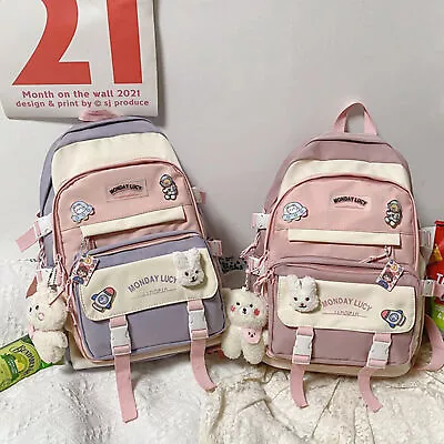 Teens School Backpack Kawaii Cute Bear College Travel Casual Bag For Girls Women • $24.99