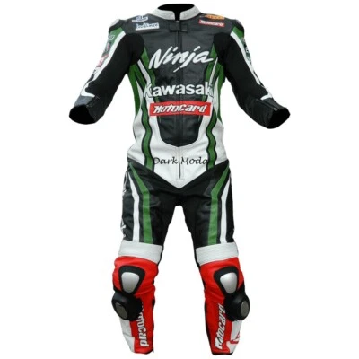 $305 • Buy Kawasaki Ninja MotoGp Motorbike Genuine Cowhide 1pc Leather Racing Suit For Men