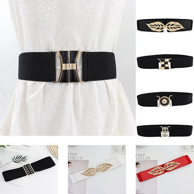 £5.80 • Buy 26  Womens Belt Ladies Elasticated Wide Classic Vintage Retro Waist Cincher