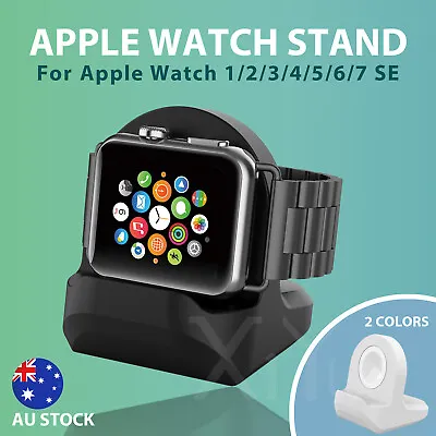 $15.99 • Buy 【Premium Silicone】Apple Watch Holder Stand IWatch  3 4 5 6 7 SE 8  Charging Dock