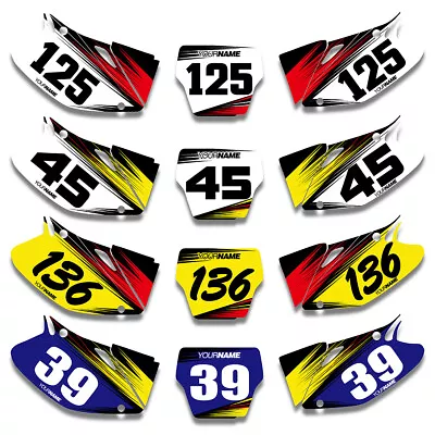 Custom Racer Name Number Plate Decals Graphics For Honda CRF450R 2002 2003 2004 • $31.34