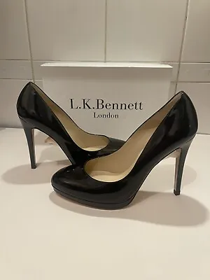 £115 • Buy BNWB LK Bennett Black Sledge High Heel Court Shoes UK8 EU41 ASO Kate Middleton