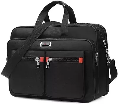 Mens Shoulder Bag Padded Waterproof Large Laptop Briefcase Business Work Case • £10.79