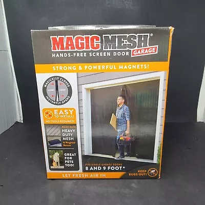 Magic Mesh Hands Free Garage Magnetic Screen Door Single Garage Doors 8 9 Ft • $19.90