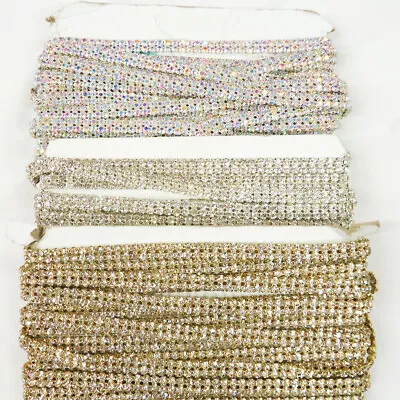 Perial Co 2 Row Rhinestone Trim For Weddings Gowns And Decor Sold By Yard • $10