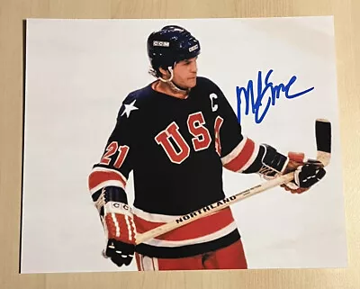 MIKE ERUZIONE SIGNED 8x10 PHOTO USA OLYMPICS GOLD HOCKEY AUTO MIRACLE ON ICE COA • $39.99