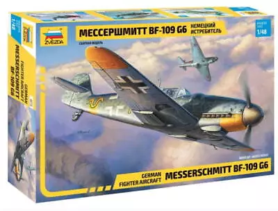 Zvezda Models 1/48 German Fighter Messerschmitt Bf 109 G-6 • $49.50