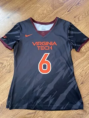 2018 Nike Virginia Tech Hokies #6 Molly Soule Game Worn Womens Lacrosse Jersey • $34.99