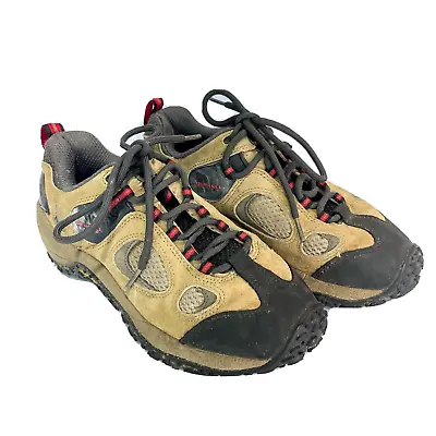 Merrell Women’s Size 6.5 Chameleon Ventilator Tan Brown Vibram Hiking Shoes • $10.50