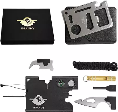 18 IN 1 Credit Card Multitool Survival Tool EDC Pocket Tool Set- Gifts For Men • $13.96