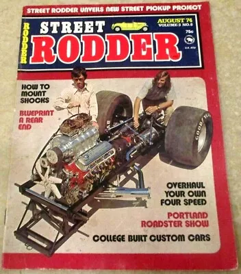 Vintage! Street Rodder Magazine Book Aug 1974 New Street Pickup Project Unveiled • $9.99