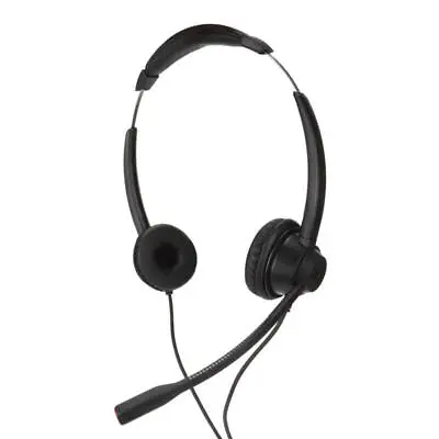 Premium Noise Cancelling RJ9 Telephone Headset W/Mic For VOIP Landline Calls • £15.37