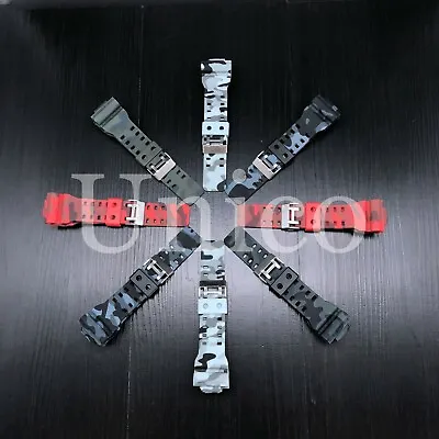 Casio Watch Strap Band Fits For GA-100CM-8A GD-120CM-8 G-SHOCK Camo Replacement • $15.99