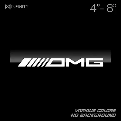 OMG Logo Racing Motorsport Cut Vinyl Window Decal Sticker For Mercedes AMG Line • $1.99