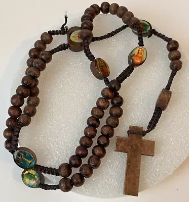 Faithful Catholic Wooden Rosary Rosary Beads Catholic For Men Rosarios Catolicos • $13