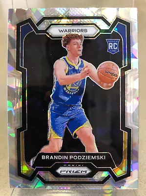 Brandin Podziemski 2023-24 Panini Prizm Silver Cracked Ice RC Rookie #147 HOT 🔥 • $4.99