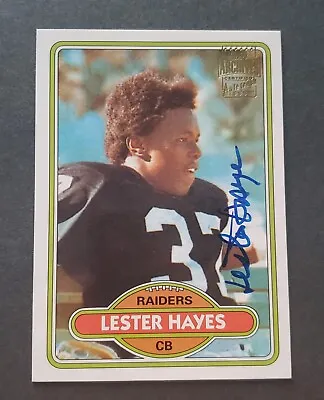 RARE 2001 Topps Archives Lester Hayes Rookie Reprint Autographs #AALH - Raiders • $69