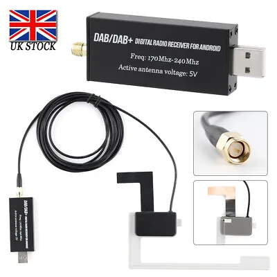 Digital DAB / DAB + Radio Adapter Box Receiver ONLY FOR Android Car Stereo Radio • £24.99