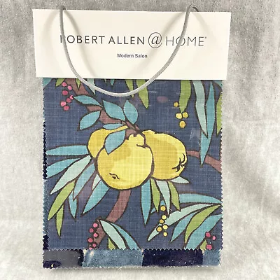 Robert Allen At Home MODERN SALON Upholstery Fabric Sample Book Blue Yellow Teal • $19.99