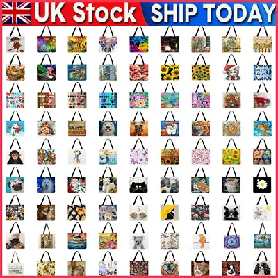 £7.29 • Buy Geometry Printed Shoulder Shopping Bag Casual Ladies Large Capacity Tote Handbag