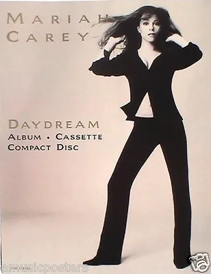 MARIAH CAREY  DAYDREAM  U.K. PROMO POSTER -Wearing Bellbottoms And Showing Belly • $22.22