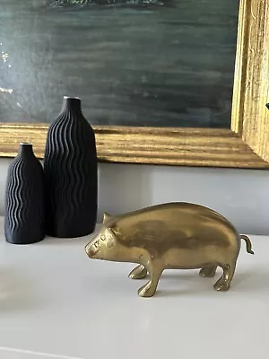 Mid Century Brass Pig Vintage Decor Figurine • $7.99